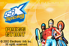 SSX Tricky title screen for GameBoy Advance
